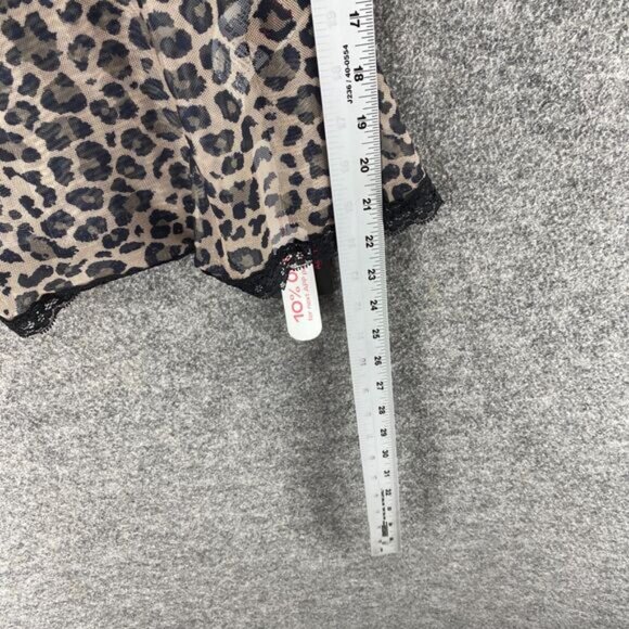 New Romwe Cami Top Women M Medium Black Animal Print V-Neck Sleeveless Sleepwear - Picture 7 of 8